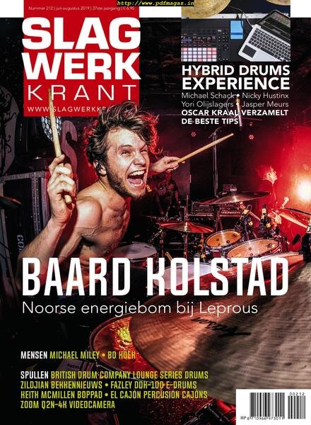 Slagwerkkrant – juli 2019 Cover