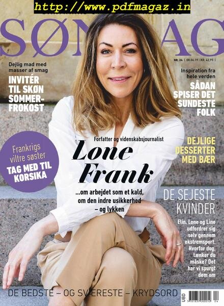 Sondag – 08 juni 2019 Cover