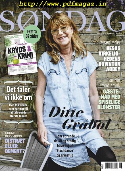 Sondag – 24 juni 2019 Cover