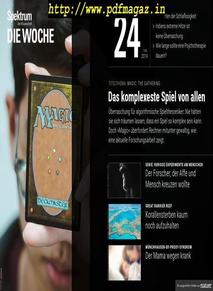 Spektrum Die Woche – 14 Juni 2019 Cover