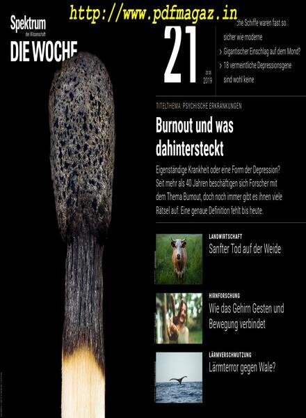 Spektrum Die Woche – 24 Mai 2019 Cover