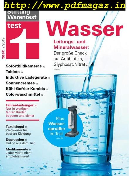 Stiftung Warentest Test – Juli 2019 Cover