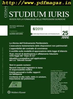 Studium Iuris – Giugno 2019