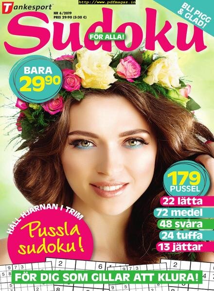 Sudoku fOr alla – 28 maj 2019 Cover