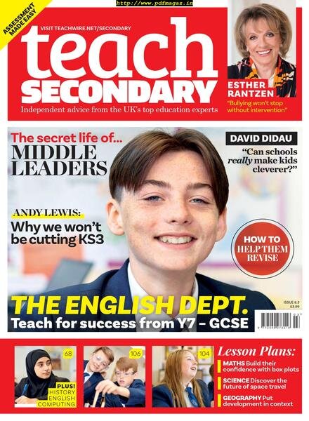 Teach Secondary – April 2019 Cover