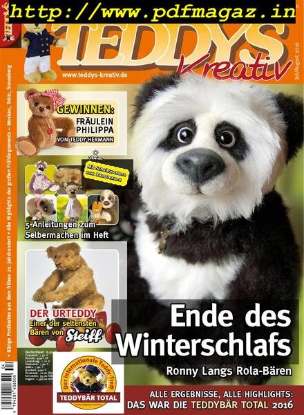 Teddys Kreativ – August 2016 Cover