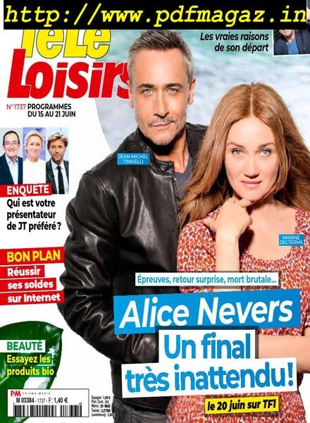 Tele Loisirs – 10 Juin 2019 Cover