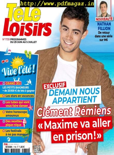 Tele Loisirs – 24 Juin 2019 Cover