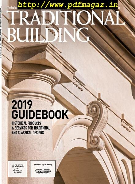 Traditional Building – January-February 2019 Cover