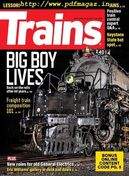 Trains – July 2019 Cover