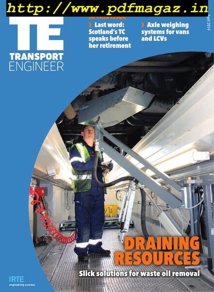 Transport Engineer – April 2019 Cover