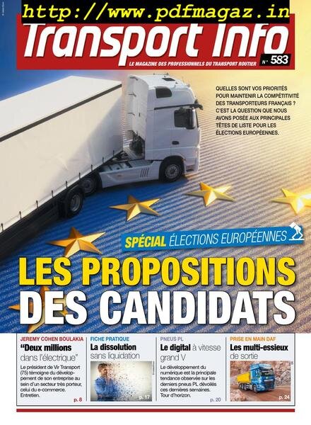 Transport Info – 17 mai 2019 Cover
