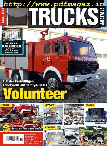Trucks & Details – Dezember 2016 Cover