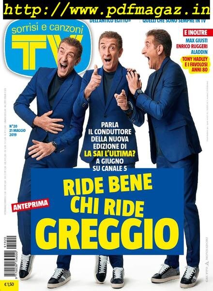 TV Sorrisi e Canzoni – 21 maggio 2019 Cover
