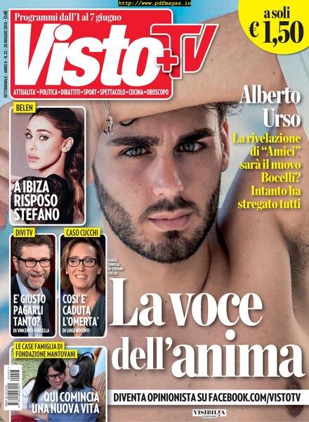 Visto Tv – 28 maggio 2019 Cover
