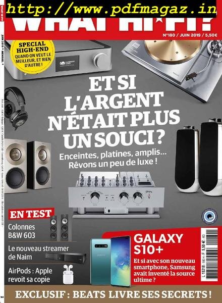 What Hi-Fi France – juin 2019 Cover
