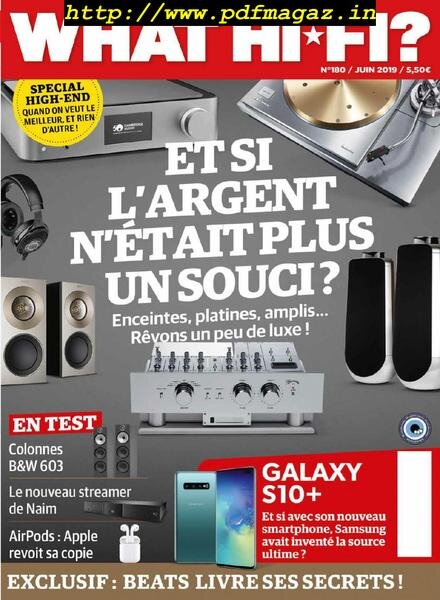 What Hifi France – juin 2019 Cover