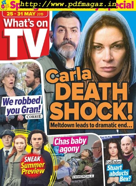 What’s on TV – 25 May 2019 Cover