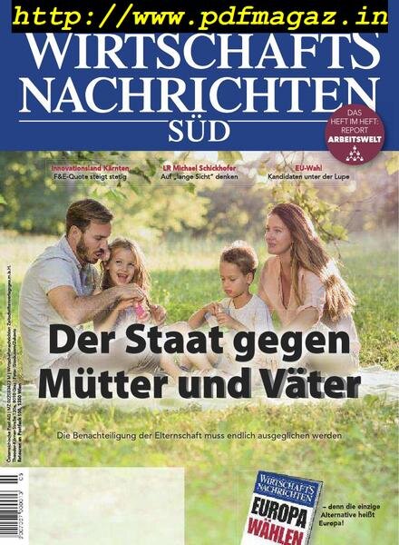Wirtschaftsnachrichten Sud – Mai 2019 Cover