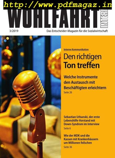 Wohlfahrt Intern – April 2019 Cover