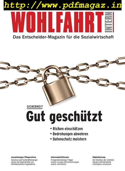 Wohlfahrt Intern – Juli 2018 Cover
