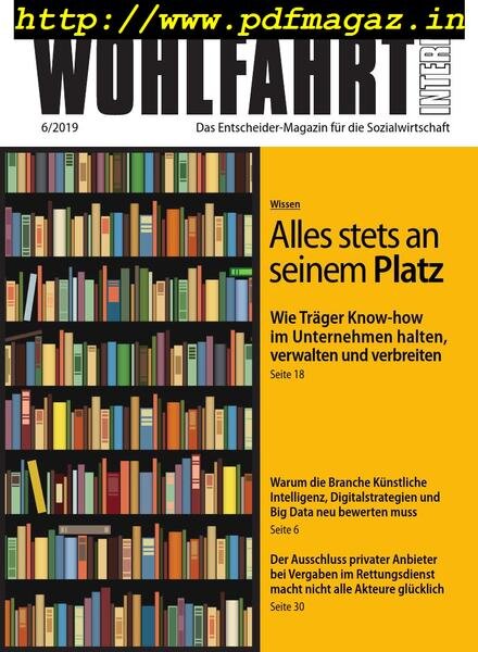 Wohlfahrt Intern – Juni 2019 Cover