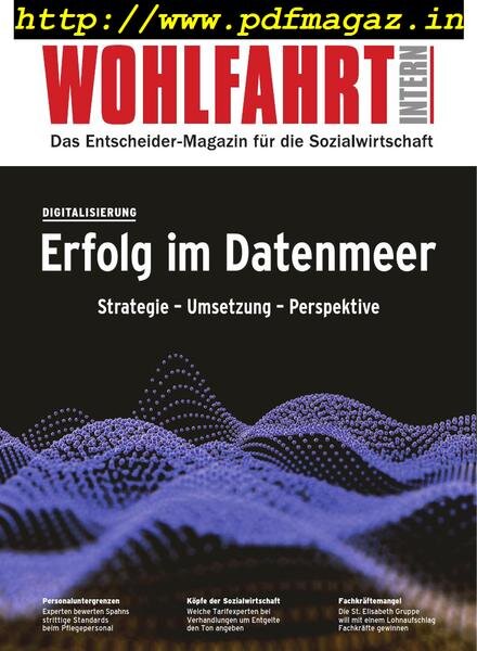 Wohlfahrt Intern – Oktober 2018 Cover