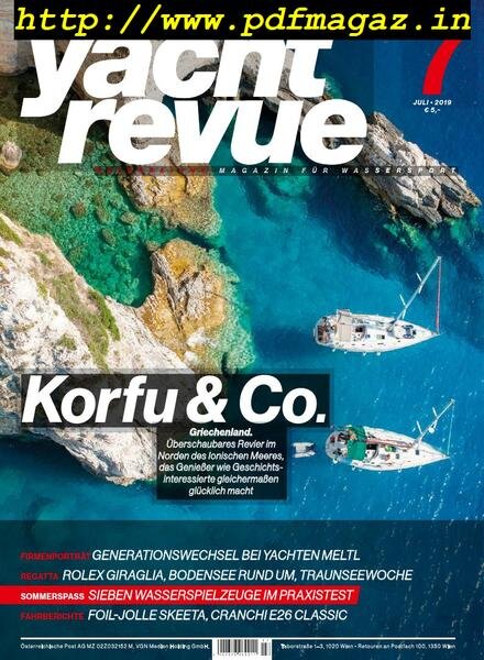 Yachtrevue – Juli 2019 Cover