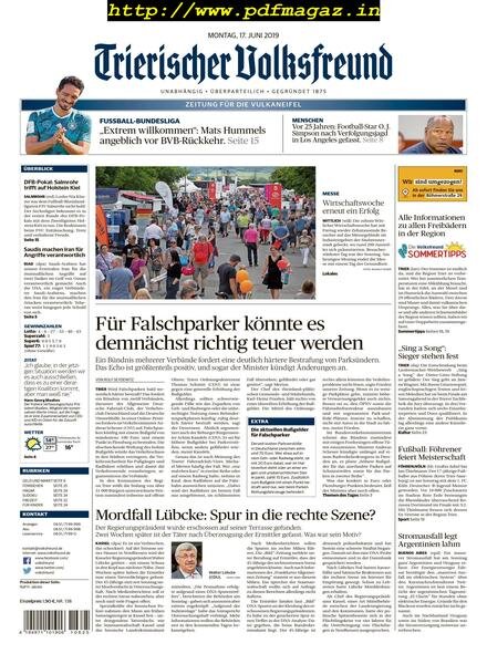 Zeitung fur die Vulkaneifel – Juni 2019 Cover