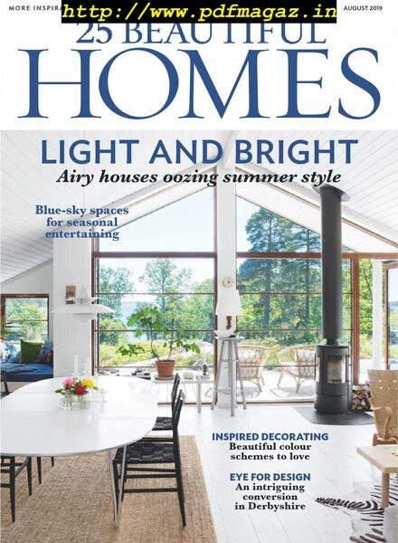 25 Beautiful Homes – August 2019 Cover