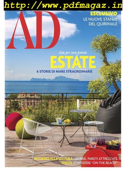 AD Architectural Digest Italia N.445 – Luglio-Agosto 2019 Cover
