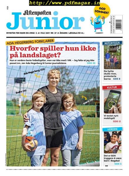 Aftenposten Junior – 02 juli 2019 Cover