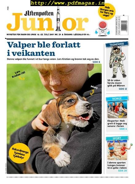 Aftenposten Junior – 16 juli 2019 Cover