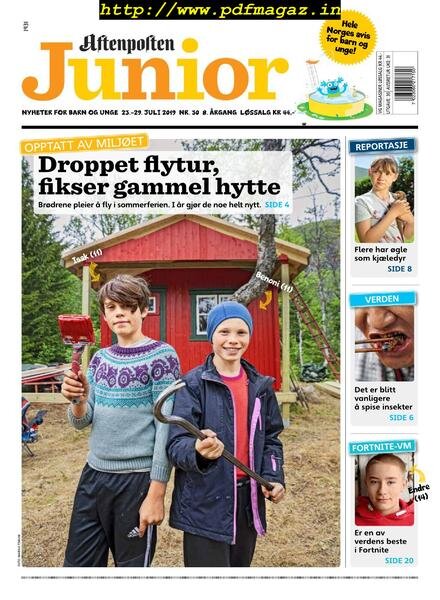 Aftenposten Junior – 23 juli 2019 Cover