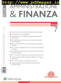 Amministrazione & Finanza – Luglio 2019