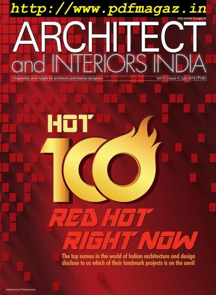 Architect and Interiors India – July 2019 Cover