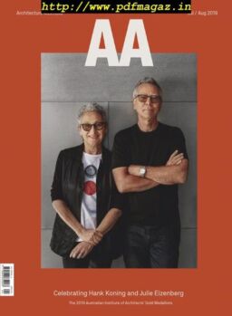Architecture Australia – July-August 2019