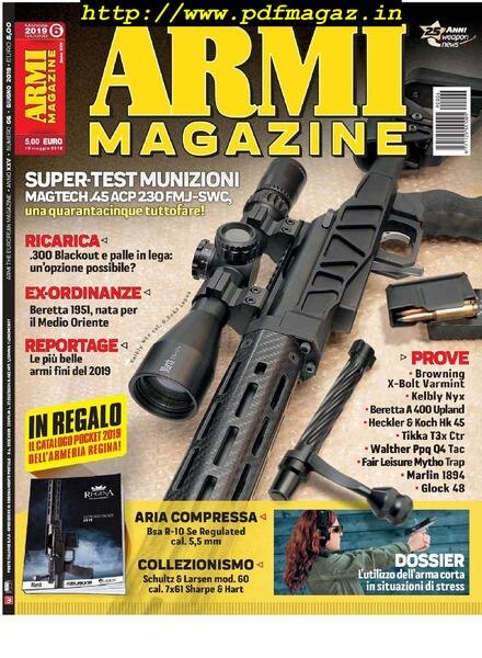 Armi Magazine – Giugno 2019 Cover