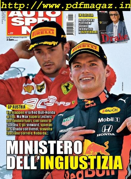 Auto Sprint – 2 Luglio 2019 Cover
