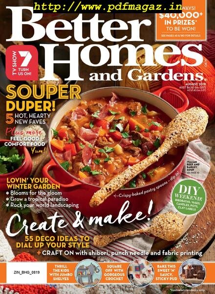 Better Homes and Gardens Australia – August 2019 Cover