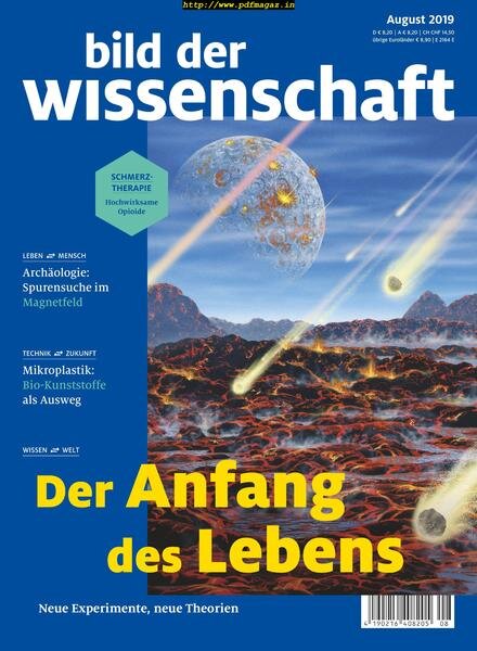 Bild der Wissenschaft – August 2019 Cover