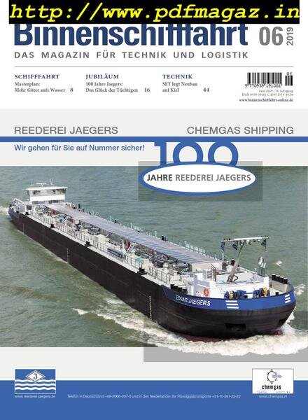 Binnenschifffahrt – Juni 2019 Cover