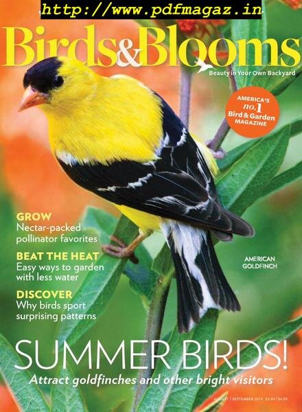 Birds & Blooms – August-September 2019 Cover