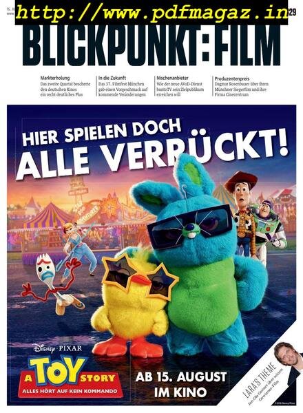 Blickpunkt Film – 15 Juli 2019 Cover
