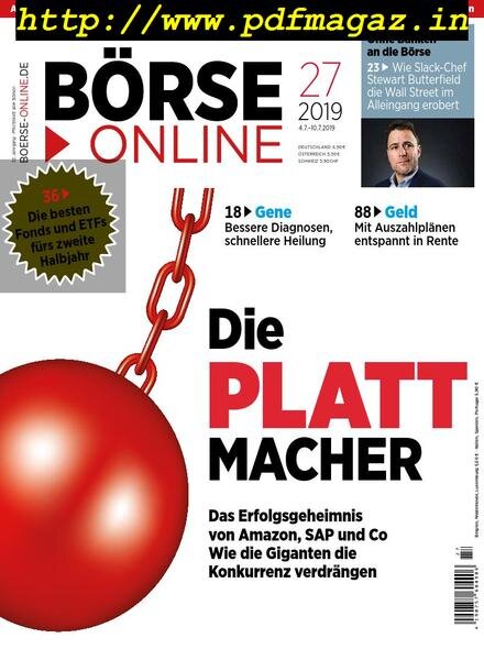 BOrse Online – 04 Juli 2019 Cover