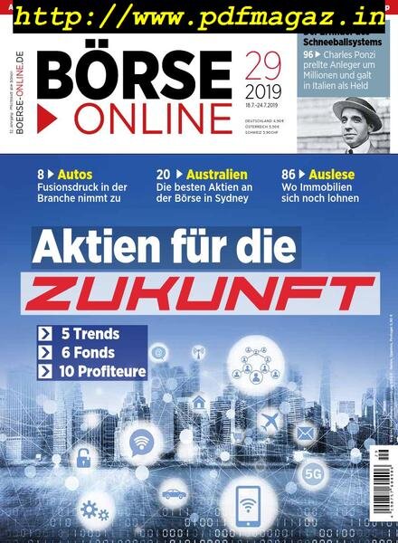 BOrse Online – 18 Juli 2019 Cover