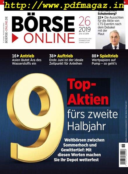 BOrse Online – 27 Juni 2019 Cover