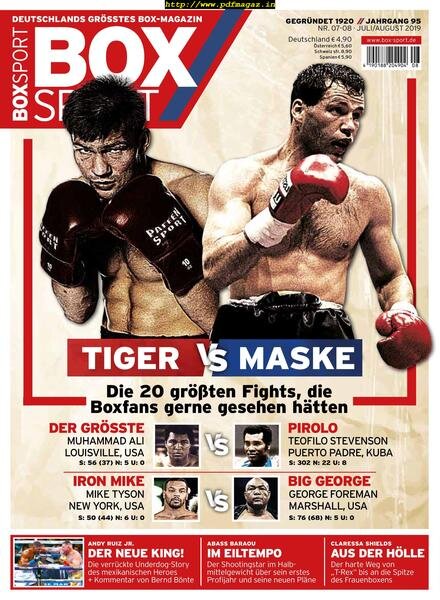 BoxSport – September 2019 Cover