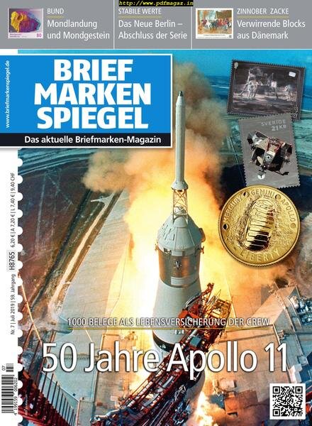Briefmarken Spiegel – Juli 2019 Cover