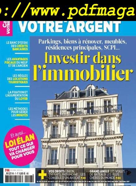 Capital Votre Argent – Juillet-Septembre 2019 Cover